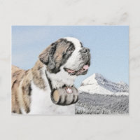 Peinture Saint Bernard - Cute Original Chien Art