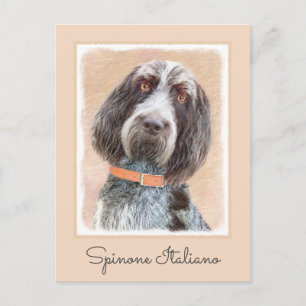 Carte Postale Peinture Spinone Italiano - Belle Art Original Chi