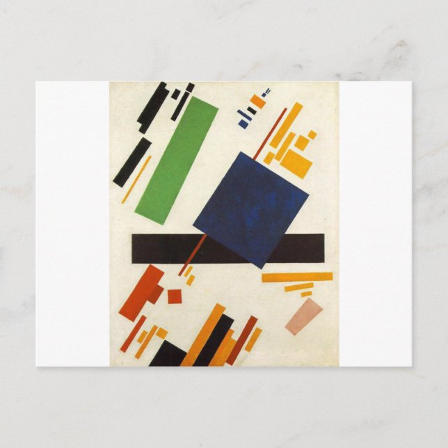 Carte Postale Peinture suprématie de Kazimir Malevich (Devant)