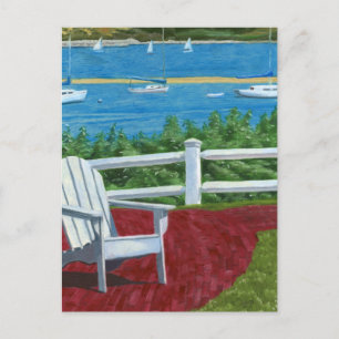 Carte Postale Peinture sur chaise Adirondack