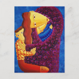 Carte Postale Peinture sur la mère et les fils