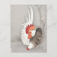 Peinture sur le coq et le poulet par Ohara Koson