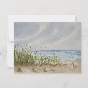 Carte Postale Peinture sur plage