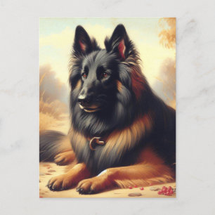 Carte Postale Peinture vintage belge Tervuren