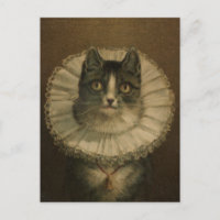 Peinture Vintage de chat du XIXe siècle