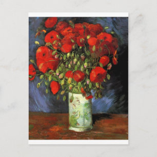 Carte Postale Peinture vintage de Van Gogh Fleurs en vase Fleurs