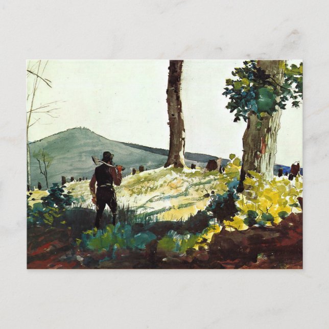 Carte Postale Peinture Winslow Homer, Pionnier (Devant)