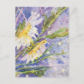 Carte Postale Peintures aquarelles