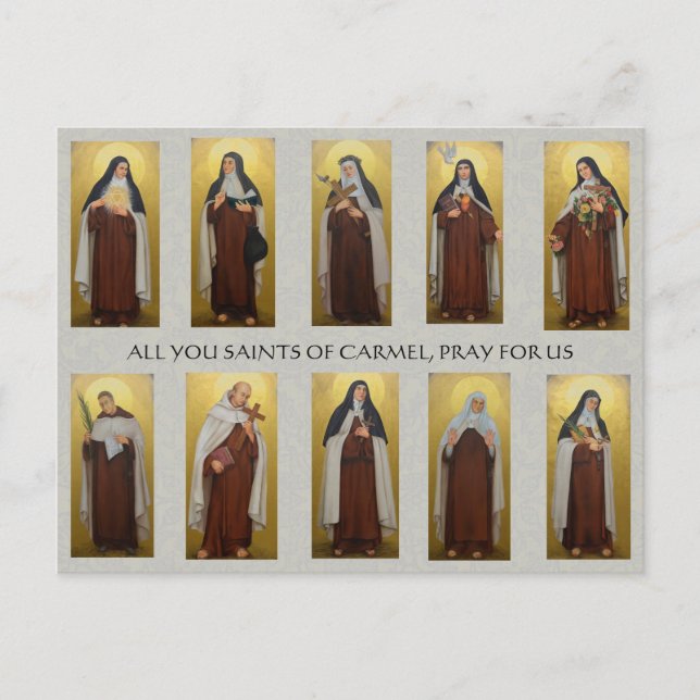 Carte Postale Peintures religieuses carmélites Peintures de prêt (Devant)