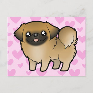Carte Postale Pekingese Love (coupe de chiot)