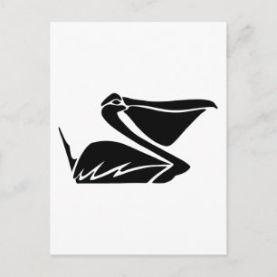 Carte Postale pelikan pélican