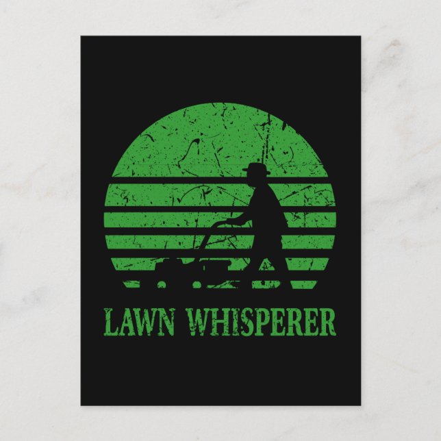 Carte Postale Pelouse Mower Pelouse Whisperer Gardener Cadeau (Devant)