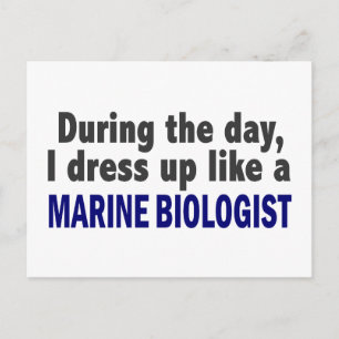Carte Postale Pendant La Journée, Je Me Habille Comme Un Biologi
