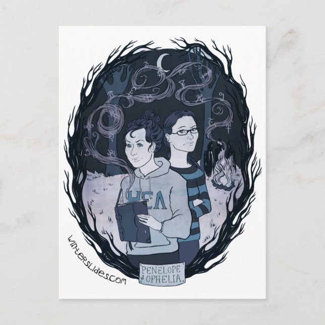 Carte postale "Penelope & Ophelia" - Diapositives  (Devant)