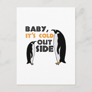 Carte Postale Penguin Cold