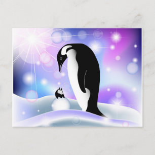 Carte postale Penguin et carte pour notes à souhai