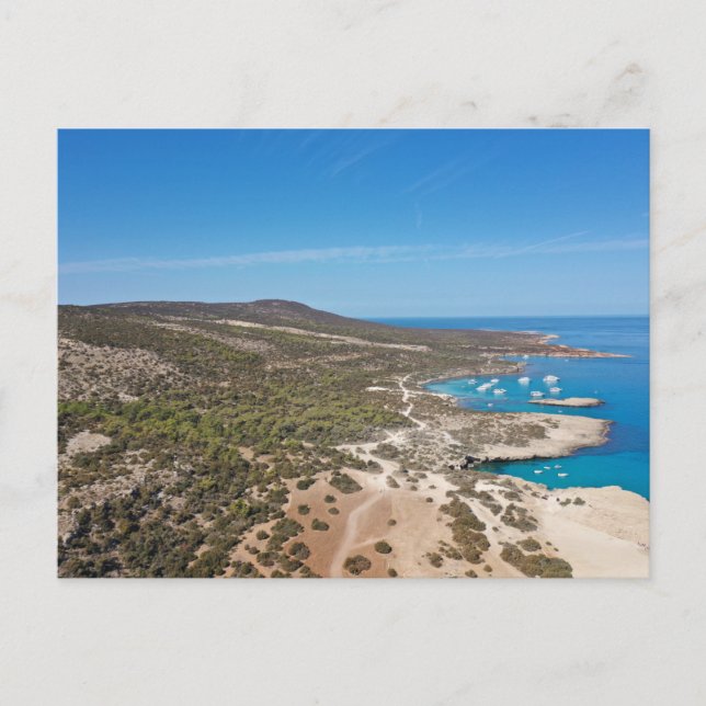 Carte Postale Péninsule d'Akamas et Blue Lagoon Paphos, Chypre (Devant)