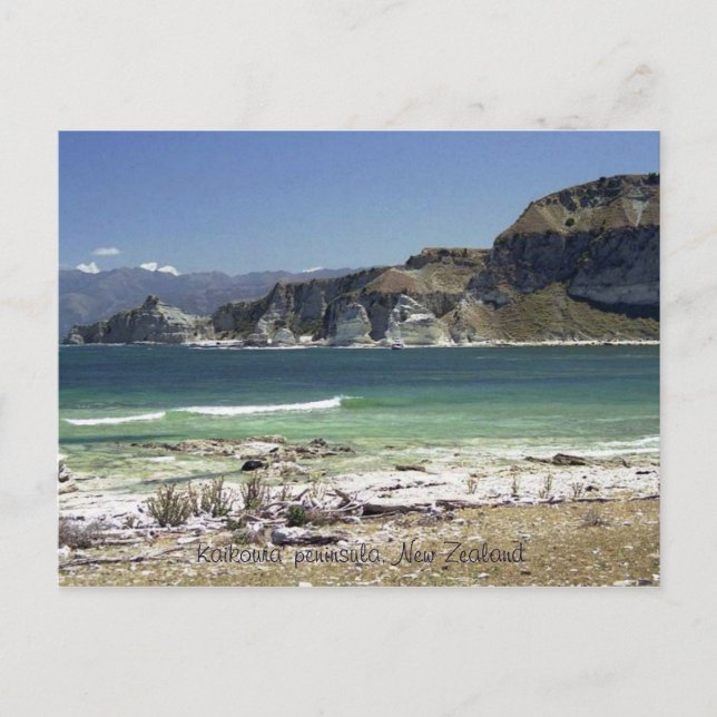 Carte Postale Péninsule de Kaikoura, Nouvelle-Zélande (Devant)