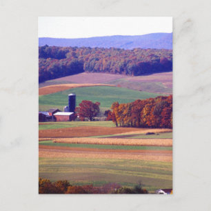 Carte Postale Pennsylvania Farm à l'automne
