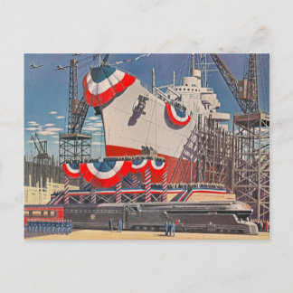 Carte postale Pennsylvania RR des années 1940