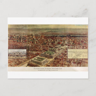 Carte Postale Pennsylvania Station New York City en 1910