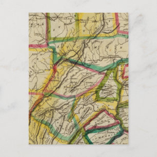 Carte Postale Pennsylvanie 1818 Edition