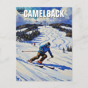 Carte Postale Pennsylvanie Camelback Tannersville Ski
