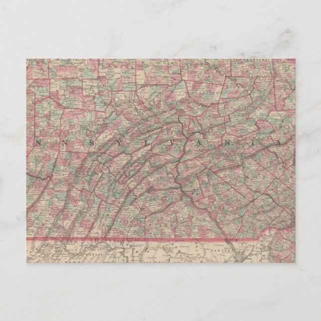 Carte Postale Pennsylvanie et New Jersey 2 (Devant)