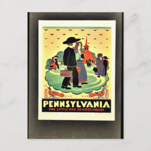 Carte Postale Pennsylvanie, La Petite Ecole Rouge