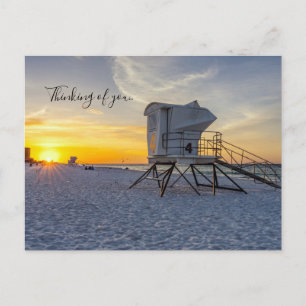 Carte Postale Pensacola Lifeguard Station Sunrise Pensée De U
