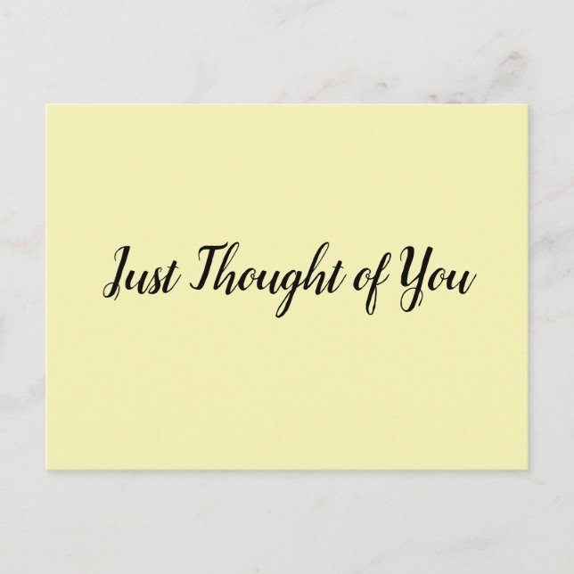 Carte postale - Pensée : Sourire et ne peut pas s' (Devant)