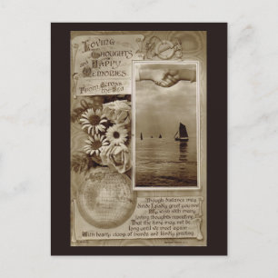 Carte Postale Pensées affectueuses