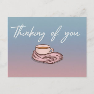 Carte Postale "Penser à vous et envoyer des câlins chauds"