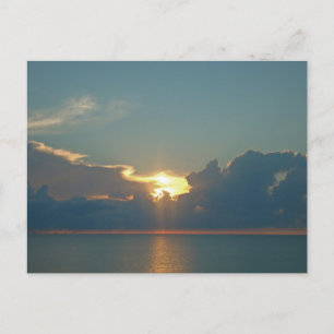 Carte Postale Penser à vous Océan Pacifique Sunset Photo Plage