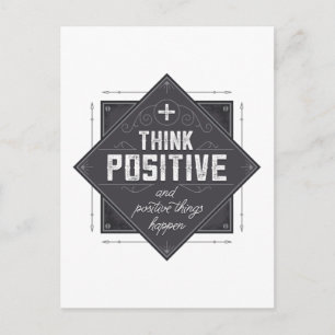 Carte Postale Penser positif