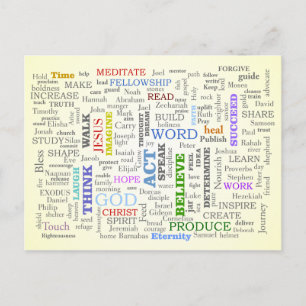 Carte Postale Pensez à ces choses