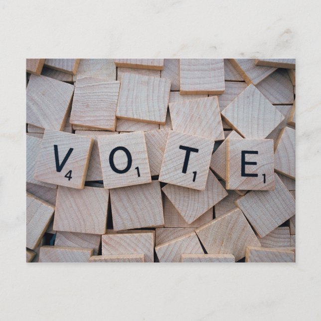 Carte Postale Pensez à voter (Devant)