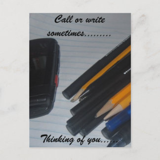 CARTE POSTALE PENSEZ À VOUS