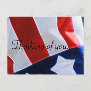 CARTE POSTALE PENSEZ À VOUS USA