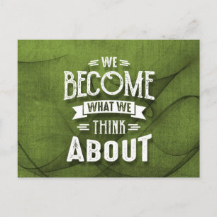 Carte Postale Pensez - Citations Motivationnelles.