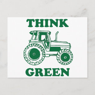 Carte Postale Pensez vert