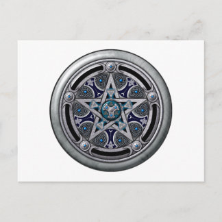 Carte Postale Pentacle féminin de l'Argent Pagan