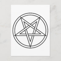 Pentacle noir inversé