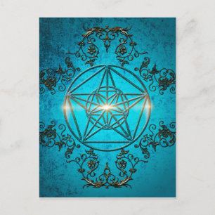 Carte Postale Pentagram, symbole magique.