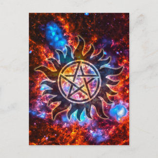 Carte Postale Pentagramme cosmique