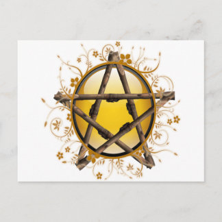 Carte Postale Pentagramme de fleurs