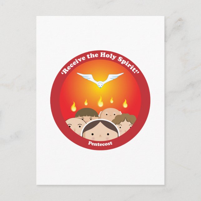 Carte Postale Pentecôte Saint-Esprit (Devant)