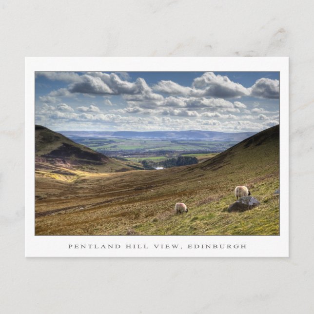Carte Postale Pentland Hill View, Édimbourg (Devant)