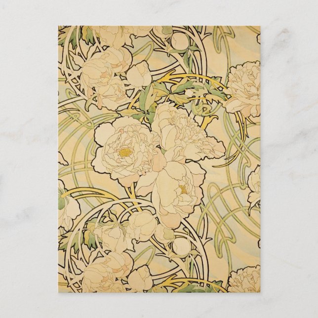 Carte Postale Peonies 1897 (Devant)