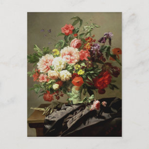 Carte Postale Peonies, Pavois et Roses, 1849